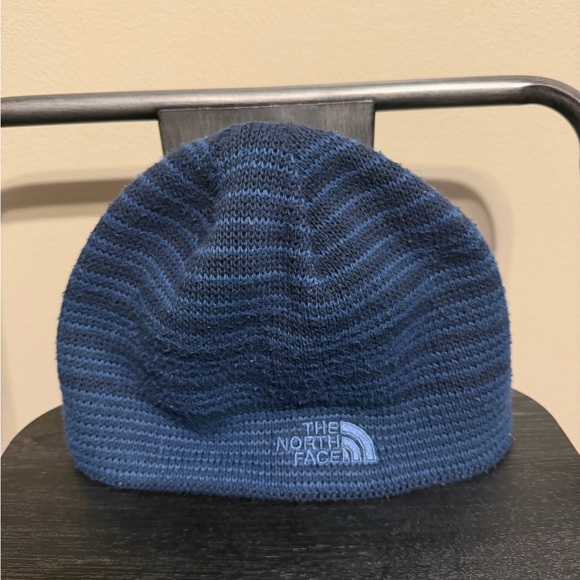 The North Face Accessories - The North Face Navy Knit Beanie Hat Fleece Lined Unisex One Size